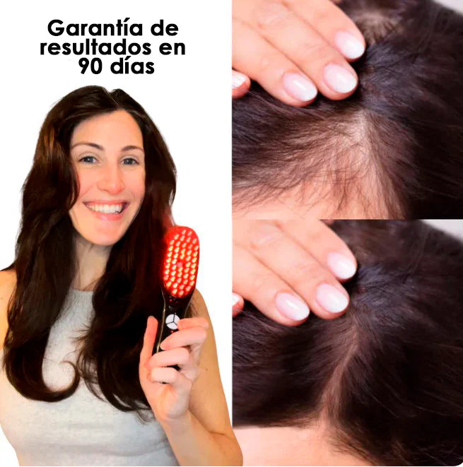 Cepillo Rejuvenecedor de Cabello Glowredlight® + Serum Hidratante Gratis - Clicnow